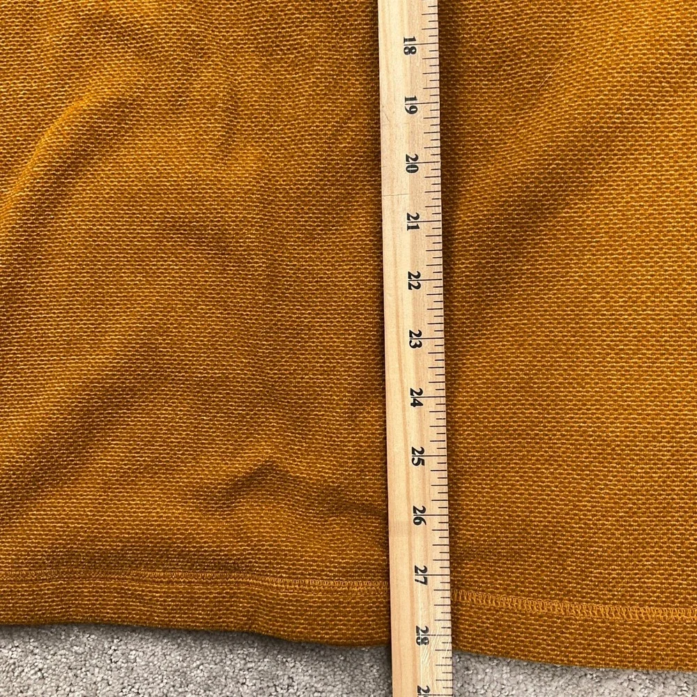 The North Face Pullover Men XLarge Gold 1/4 Zip Fleece‎ Athleisure Sweatshirt